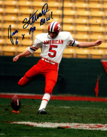 KC Chiefs Kicker JAN STENERUD Signed 8X10 Photo #1 AUTO - HOF '91
