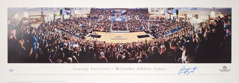 COREY KISPERT AUTOGRAPHED 12X36 PANORAMIC PHOTO GONZAGA BULLDOGS MCS HOLO 194798