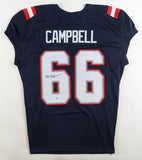 Will Campbell Signed New England Patriots Jersey (Beckett) 2025 #4 Overall Pick