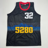 Autographed/Signed Aaron Gordon Denver Black 5280 Jersey JSA COA