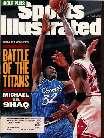 Shaquille O'Neal Signed Magazine Magic Sports Illustrated 5/22/1995 BAS 50725
