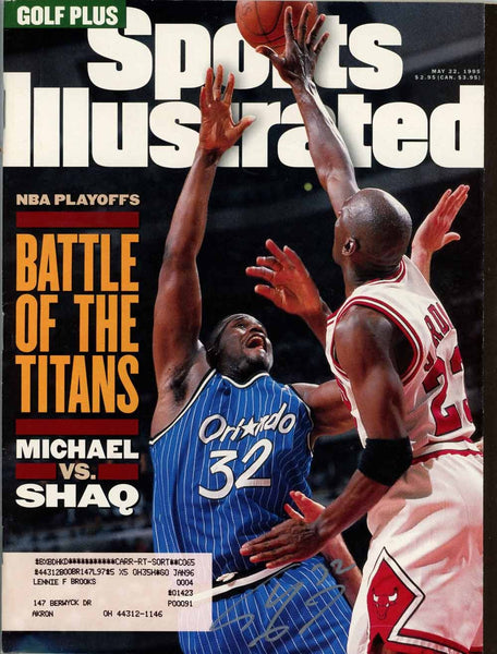 Shaquille O'Neal Signed Magazine Magic Sports Illustrated 5/22/1995 BAS 50725