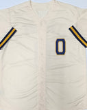 Brewers BRICE TURANG Signed Custom Replica Cream Debut #0 Jersey AUTO - JSA