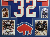 FRAMED BUFFALO BILLS OJ SIMPSON AUTOGRAPHED SIGNED JERSEY JSA COA