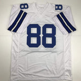 Autographed/Signed Dez Bryant Dallas White Football Jersey PSA/DNA COA