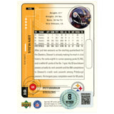 Kordell Stewart Autographed 99 UD MVP #190 Trading Card Beckett Witness 52819