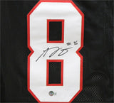AJ Green Autographed/Signed College Style Black XL Jersey Beckett 39314
