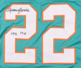 Mercury Morris Signed Miami Dolphins Jersey (JSA COA) Inscribed "1972 17-0" / RB
