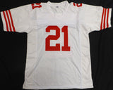 San Francisco 49ers Frank Gore Autographed White Jersey Beckett BAS QR #W534768