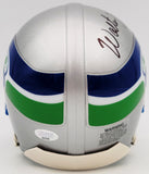 WALTER JONES AUTOGRAPHED SEATTLE SEAHAWKS GRAY MINI HELMET MCS HOLO 203085
