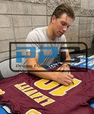 Arizona State Sam Leavitt Signed Maroon Pro Style Framed Jersey BAS Witnessed