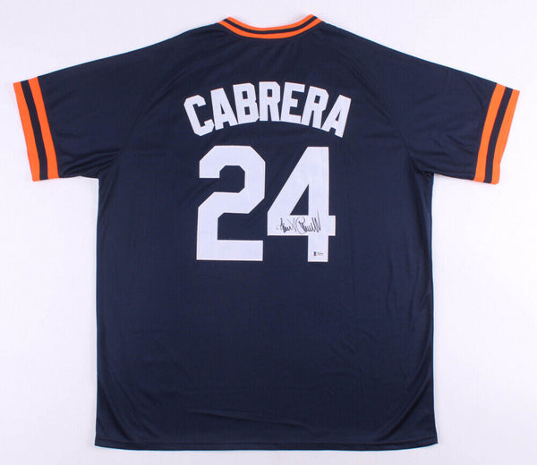 Miguel Cabrera Signed Detroit Tigers Custom Jersey (Beckett COA) Triple Crown