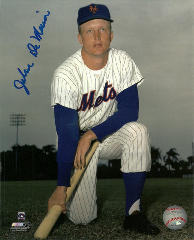 New York Mets JOHN DeMERIT Signed 8x10 Photo #1 AUTO - Original 1962 Met