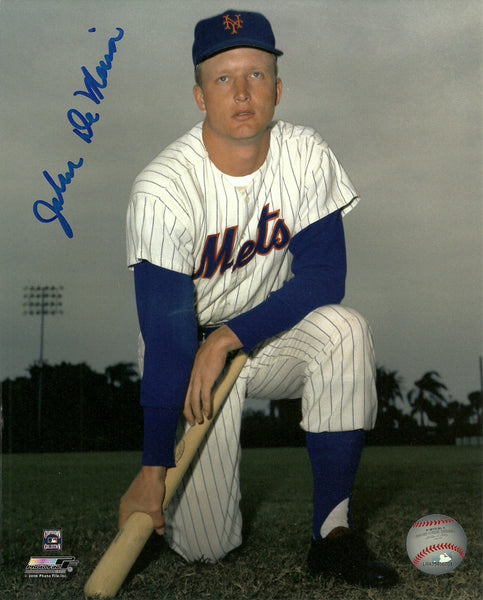 New York Mets JOHN DeMERIT Signed 8x10 Photo #1 AUTO - Original 1962 Met