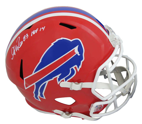 Andre Reed Signed Bills T/B Riddell Full Size Speed Rep Helmet w/HOF'14 - SS COA