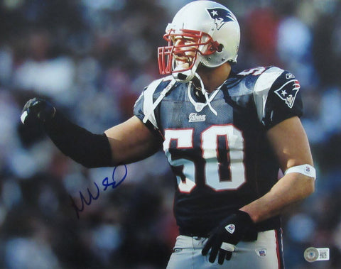 Mike Vrabel Autographed 11x14 Football Photo New England Patriots Beckett