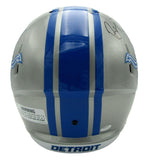 Barry Sanders HOF Signed/Insc Lions Full Size Rep Helmet Schwartz Sports 164871