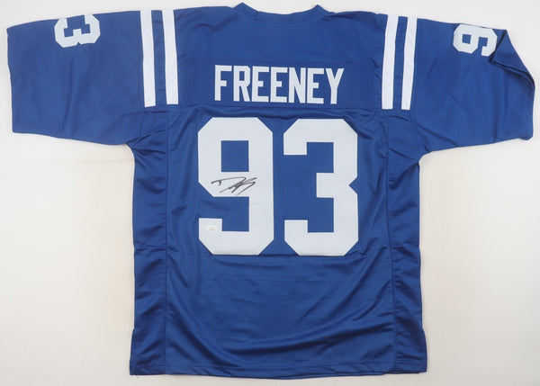 Dwight Freeney Signed Indianapolis Colts Jersey (JSA COA) 2002 1st Round Pick DE