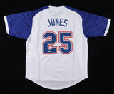 Andruw Jones Signed Atlanta Braves Throwback Early 1970's Style Jersey (JSA COA)