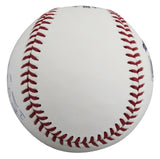 Rangers Eric Nadel "2x Insc" Signed 2023 WS Logo Baseball BAS Witness #1W235958
