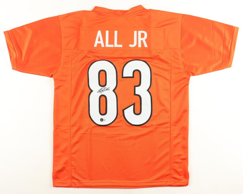 Erick All Jr Signed Cincinnati Bengals Jersey (Beckett) 2024 Draft Pck Tight End
