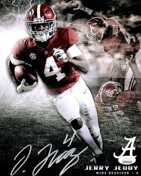 Broncos JERRY JEUDY Signed 8X10 Alabama Crimson Photo #3 AUTO - 1st Rnd Pk JSA