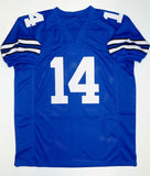 Craig Morton Autographed Blue Pro Style Jersey- The Jersey Source Authenticated