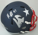 Patriots ROB GRONKOWSKI Signed Full Size Riddell AMP Replica Alternate Helmet