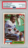 Ron Springs Autographed/Signed 1981 Topps #433 Trading Card PSA Slab 43718