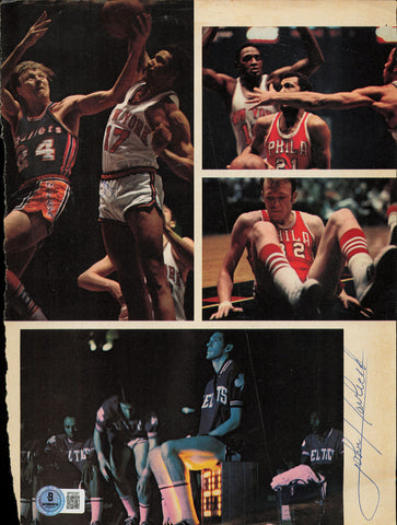 John Havlicek & Jack Marin Autographed 8x11 Magazine Page Photo Beckett BP55287