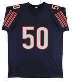 Mike Singletary "HOF 98" Authentic Signed Navy Blue Pro Style Jersey BAS Witness