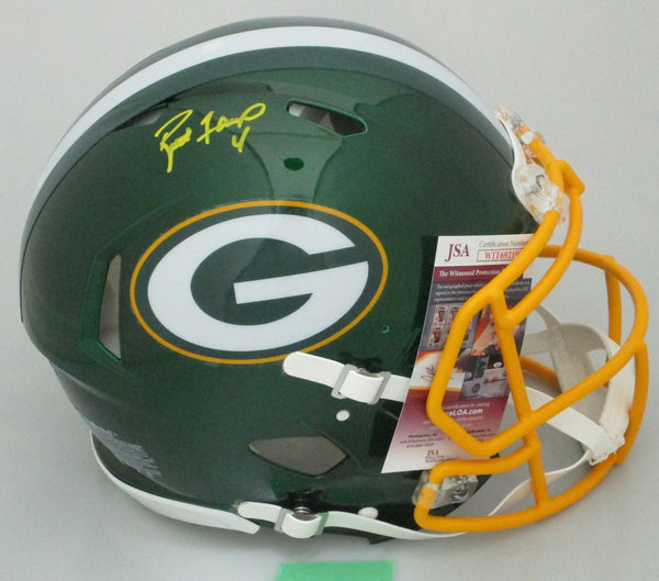 Packers BRETT FAVRE Signed Full Size Authentic FLASH Speed Helmet AUTO - JSA