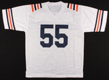 Lance Briggs Signed Chicago Bears White Jersey (JSA COA)7xPro Bowl(2005-2011) LB