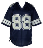 Michael Irvin Signed Custom Blue Stat Pro Style Football Jersey JSA ITP