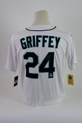 Ken Griffey Jr. Autographed Seattle Mariners Jersey -- BAS COA