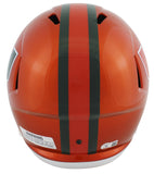 Miami Ray Lewis Signed Flash Full Size Speed Rep Helmet W/ Case BAS Witnessed