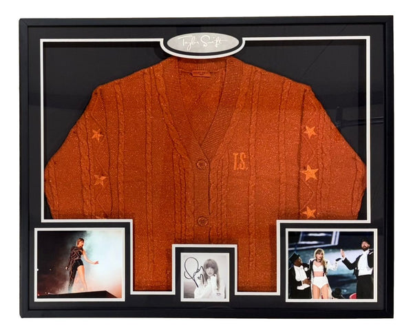 Taylor Swift Signed Framed Life Of Showgirl Cardigan Sweater w/ Signed Insert