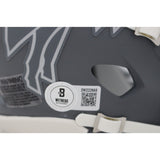 Keon Coleman Autographed/Signed Buffalo Bills Slate Mini Helmet Beckett 48625