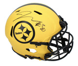 Jaylen Warren Autographed Steelers 'RAVE' Authentic Speed Helmet Beckett