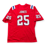 Marcus Jones Patriots Signed Autographed Nike Red Fuse Limited Jersey JSA
