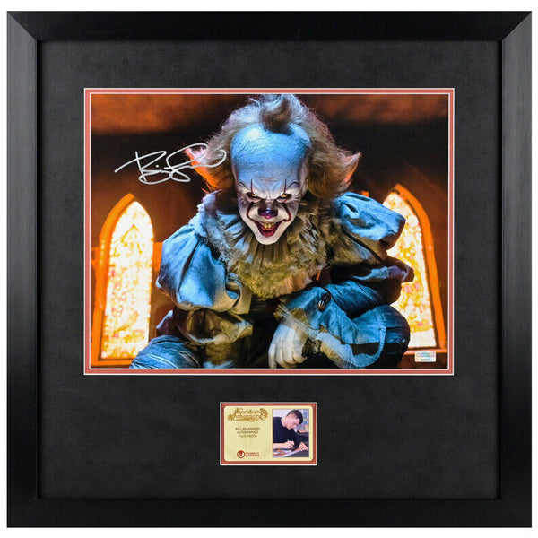 Bill Skarsgard Autographed IT Pennywise The Eater of Worlds 11x14 Framed Photo