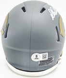 RICHARD DENT AUTOGRAPHED BEARS SLATE GRAY MINI HELMET HOF 11 BECKETT 230268