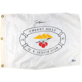 Jack Nicklaus Autographed PGA Golf Cherry Hills 93 US Senior Open Flag BAS 52851