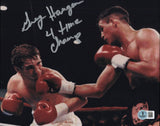 Greg Haugen Autographed Signed 8x10 Photo "4 Time Champ" Beckett BAS QR #BS30769