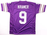 Tommy Kramer Signed Minnesota Vikings Jersey (JSA) Six T.D Passes in 1 Game 1986