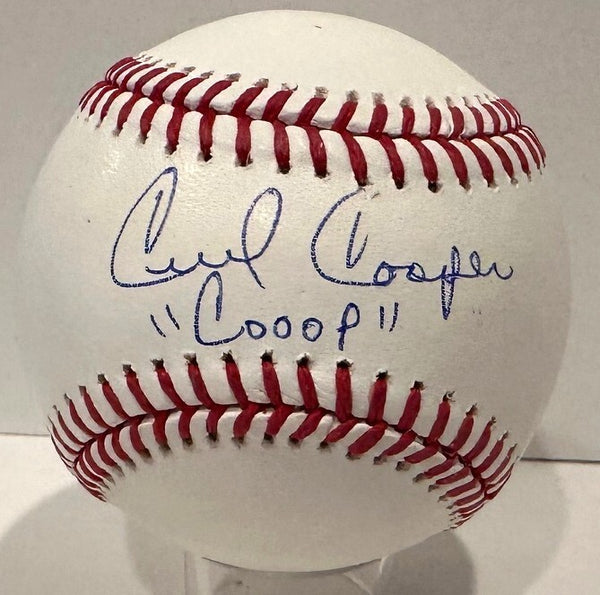 Brewers CECIL COOPER Signed Official MLB Baseball AUTO w/ "Cooop" - BAS