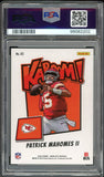 2023 Panini Absolute KABOOM! #K3 Patrick Mahomes On Card PSA 9/10 Auto MINT