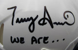 Terry Smith Coach Signed/Inscribed Mini Football Helmet Penn State JSA 208281