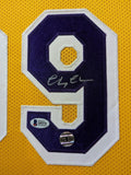 FRAMED LOS ANGELES LAKERS "FLETCH" CHEVY CHASE AUTOGRAPHED JERSEY BECKETT COA