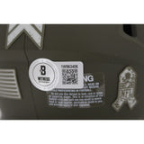 Zay Flowers Autographed Baltimore Ravens 22 Salute Mini Helmet Beckett 48002